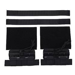 Alomejor 2 Stück Schnellverschluss-Kummerbund-Entfernungsschnalle Tragbares Nylon-Schnallen-Set(Schwarz) von Alomejor