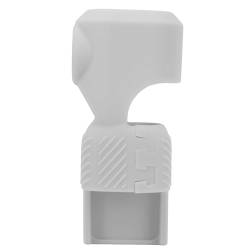 Alomejor Silikon-Schutzhülle, Sturzsichere Bildschirmlinsenabdeckung für Osmo Pocket 3, mit Kugelkopfhalter, Rundumschutz (Grau-weiß) von Alomejor