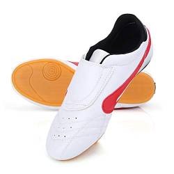 Alomejor Taekwondo Sport Gym Schuhe, Unisex Boxen Karate Kung Fu Tai Chi Trainingsschuhe für Kinder Erwachsene Heiß, rot, 35 EU von Alomejor