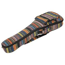 Alomejor Ukulele Case Bag Rucksack 4-saitige Gitarre Ethnic Bohemia Style Ukulele Cover Gepolsterte Tasche von Alomejor