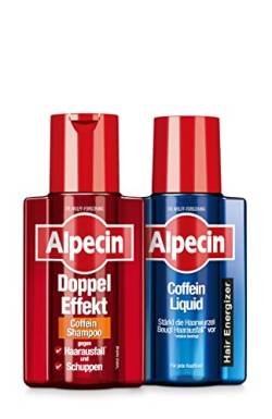 Alpecin Doppel-Effekt Coffein-Shampoo & Coffein-Liquid - 2 x 200 ml - Set gegen Haarausfall und Schuppen | Tonic zur Stärkung der Haarwurzeln | Shampoo mit Doppelwirkung gegen Haarausfall und Schuppen von Alpecin