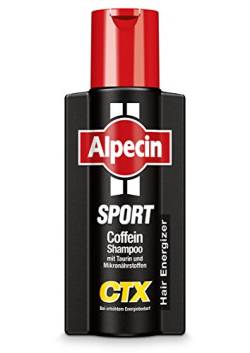 Alpecin Sport Coffein-Shampoo CTX - 1 x 250 ml - bei sportlicher Belastung | Energie für kräftiges Haar | Haarpflege für Männer - Made in Germany von Alpecin