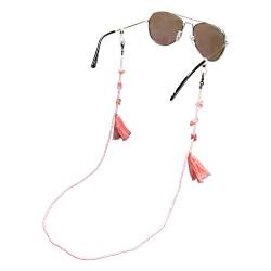 Alpenflüstern Brillenkette Boho - Sonnenbrillenkette, Maskenkette, Kette für Sonnenbrille (rosa-rosé) DHK289 von Alpenflüstern