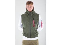 Blouson ALPHA INDUSTRIES "ALPHA Men - Vests Hooded MA-1 Vest" Gr. S, grün (sage, green) Herren Jacken Übergangsjacken von Alpha Industries