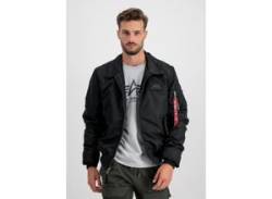 Bomberjacke ALPHA INDUSTRIES "ALPHA Men - Bomber & Flight Jackets CWU Jet Blast" Gr. L, schwarz (black) Herren Jacken Übergangsjacken von Alpha Industries