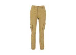 Cargohose ALPHA INDUSTRIES "ALPHA Women - Cargo Pants Field Pant Wmn" Gr. M, Normalgrößen, grün (khaki) Damen Hosen Cargohosen von Alpha Industries