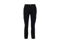 Cargohose ALPHA INDUSTRIES "ALPHA Women - Cargo Pants Field Pant Wmn" Gr. M, Normalgrößen, schwarz (black) Damen Hosen Cargohosen von Alpha Industries