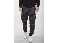 Cargohose ALPHA INDUSTRIES "Airman Pant" Gr. 30, N-Gr, schwarz (black camo) Herren Hosen Cargohosen von Alpha Industries