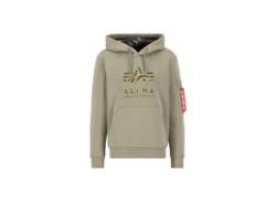 Hoodie ALPHA INDUSTRIES "ALPHA Men - Hoodies Camo TPU Hoody" Gr. L, grün (olive) Herren Sweatshirts von Alpha Industries