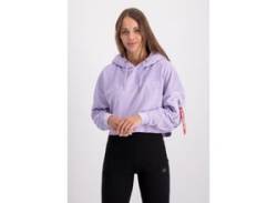 Hoodie ALPHA INDUSTRIES "ALPHA Women - Hoodies Frottee Hoody COS Wmn" Gr. M, lila (pale violet) Damen Sweatshirts Oversize Shirts von Alpha Industries