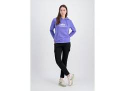 Hoodie ALPHA INDUSTRIES "ALPHA Women - Hoodies New Basic Hoody Wmn" Gr. M, lila (electric violet) Damen Sweatshirts -jacken von Alpha Industries