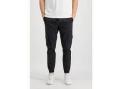 Jogginghose ALPHA INDUSTRIES "ALPHA Men - Cargo Pants Nylon Jogger" Gr. 2 XL, Normalgrößen, schwarz (black) Herren Hosen Jogginghosen von Alpha Industries