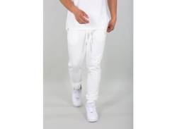 Jogginghose ALPHA INDUSTRIES "ALPHA Men - Jogger Organics Slim Jogger" Gr. 3XL, Normalgrößen, weiß (organic white) Herren Hosen Jogginghosen von Alpha Industries