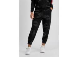 Jogginghose ALPHA INDUSTRIES "ALPHA Women - Jogger Crane Wmn" Gr. L, Normalgrößen, schwarz (black) Damen Hosen Freizeithosen von Alpha Industries