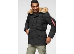 Parka ALPHA INDUSTRIES "POLAR JACKET" Gr. M, schwarz Herren Jacken Parkas von Alpha Industries