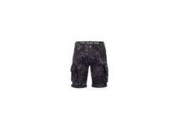 Shorts ALPHA INDUSTRIES "ALPHA Men - Crew Short Camo" Gr. 36, Normalgrößen, schwarz (black camo) Herren Hosen Shorts von Alpha Industries