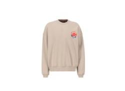 Sweater ALPHA INDUSTRIES "ALPHA Men - Sweatshirts Japan Wave Warrior Sweater" Gr. M, beige (vintage sand) Herren Sweatshirts von Alpha Industries