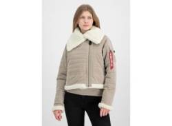 Winterjacke ALPHA INDUSTRIES "ALPHA Women - Parka & Winter Jackets B3 Puffer Wmn" Gr. L, beige (vintage sand) Damen Jacken Winterjacken von Alpha Industries