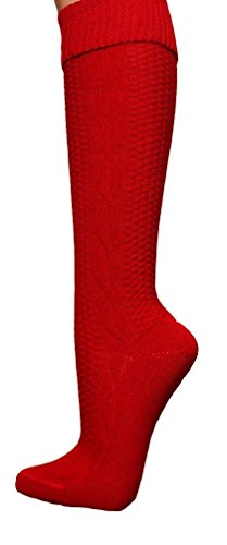 Alpin-Trachten Trachtensocken Kniestrümpfe Rot 684R (43-46) von Alpin-Trachten