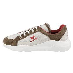 Merino Damen Sneakers - Frauen Schuh aus Merinowolle Montefuego (Weiß Braun, eu_Footwear_Size_System, Adult, Numeric, medium, Numeric_38) von Alpin de Luxe