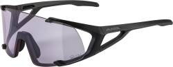 Alpina Hawkeye small Q-Lite-Varioflex Sportbrille (131 black matt, Scheibe: Q-Lite/Varioflex purple (S1-3)) von Alpina