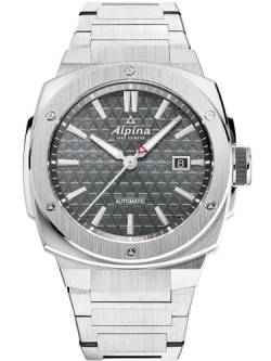 Alpina Herren Analog Quarz Uhr mit Edelstahl Armband mid-39660 von Alpina