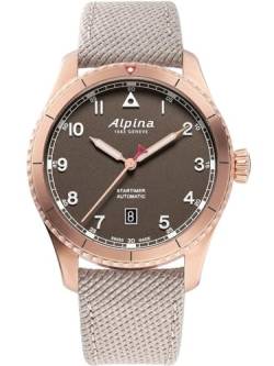 Alpina Herren Analog Quarz Uhr mit Edelstahl Armband mid-39662 von Alpina