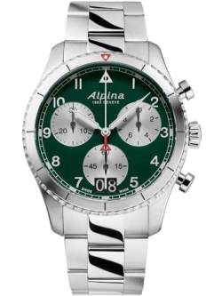 Alpina Herren Analog Quarz Uhr mit Edelstahl Armband mid-39674 von Alpina