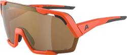 Alpina Rocket Bold Q-Lite Sportbrille (041 pumpkin/orange matt, Scheibe: bronce mirror (S3)) von Alpina