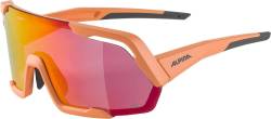 Alpina Rocket Q-Lite Sportbrille (052 peach matt, Scheibe: pink mirror (S2)) von Alpina