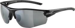 Alpina Tri-Effect 2.0 HR Sportbrille mit Wechselscheiben (330 black matt, Scheibe: Ceramic mirror, black mirror/clear/orange mirror (S3-0-2)) von Alpina