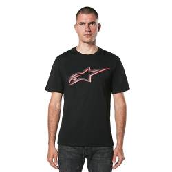 Alpinestars Herren Ageless Shadow Csf Tee T-Shirt, Schwarz/Rot, XL von Alpinestars