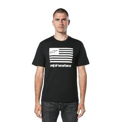 Alpinestars Herren Flag Csf Tee T-Shirt, Schwarz/Weiss, Medium von Alpinestars