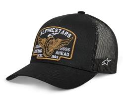 Alpinestars Herren Heritage Patch Trucker Hat Baseballkappe, Schwarz/Schwarz, One Size von Alpinestars