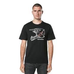 Alpinestars Herren Mx Helmet Csf Tee T-Shirt, Schwarz, Large von Alpinestars