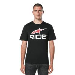 Alpinestars Herren Ride 4.0 Csf Tee T-Shirt, Schwarz/Weiß/Rot, Large von Alpinestars