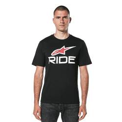 Alpinestars Herren Ride 4.0 Csf Tee T-Shirt, Schwarz/Weiß/Rot, Medium von Alpinestars
