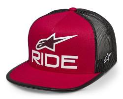 Alpinestars Herren Ride 4.0 Trucker Hat Baseballkappe, Rot/Schwarz/Weiß, One Size von Alpinestars