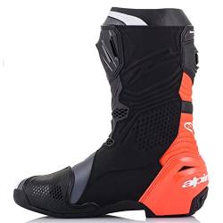 Alpinestars Herren Supertech R Motorradstiefel Ankle Boot, Black, 40 EU von Alpinestars