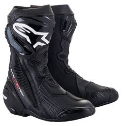 Alpinestars Herren Supertech R Motorradstiefel Ankle Boot, Schwarz, 44 EU von Alpinestars