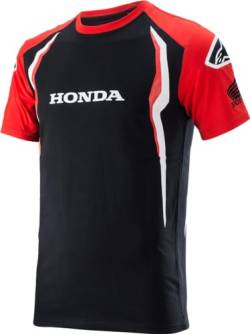 Alpinestars Honda T-Shirt (Black/Red,S) von Alpinestars