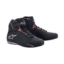 Alpinestars Sektor Wasserfeste Motorradschuhe (Black/Grey/Red,46) von Alpinestars