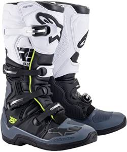 Alpinestars Tech 5 Motocross Stiefel (Black/Gray/White,16 (52)) von Alpinestars