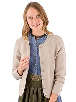 Alpspur Trachtenjacke Strickjacke Lina Baumwolle mehrere Farben (beige, 34) von Alpspur