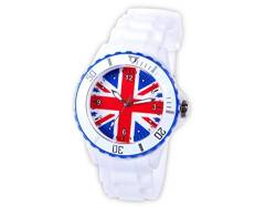 Alsino Armbanduhr WM EM Länder Silikon Uhren für Damen und Herren Silikonuhr, UR-GBR Großbritannien von Alsino