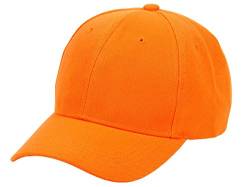 Alsino Baseball Cap Käppi Snapback Caps Blank Uni Basecap Hip Hop Mütze Cappy, wählen:Cap-69 orange von Alsino