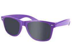 Alsino Hochwertige Retro Vintage Sonnenbrille mit UV 400 Schutz Kunststoffrahmen in verschiedenen Farben für Herren und Damen, Farbe wählen:lila von Alsino