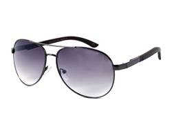Alsino LOOX Pilotenbrille Sonnenbrille Vintage Herren Damen Retro Modell Macao 114, Variante wählen:LOOX-114 schwarz von Alsino