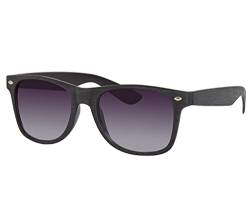 Alsino Nerd Sonnenbrille Wood Style Nerdbrille Damen Herren Holzoptik Hornbrille Holzdesign, (schwarz) von Alsino