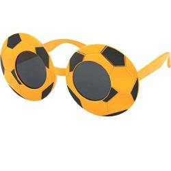 Alsino Sonnenbrille Funbrille Fußball Brille schwarz gelb 12 von Alsino